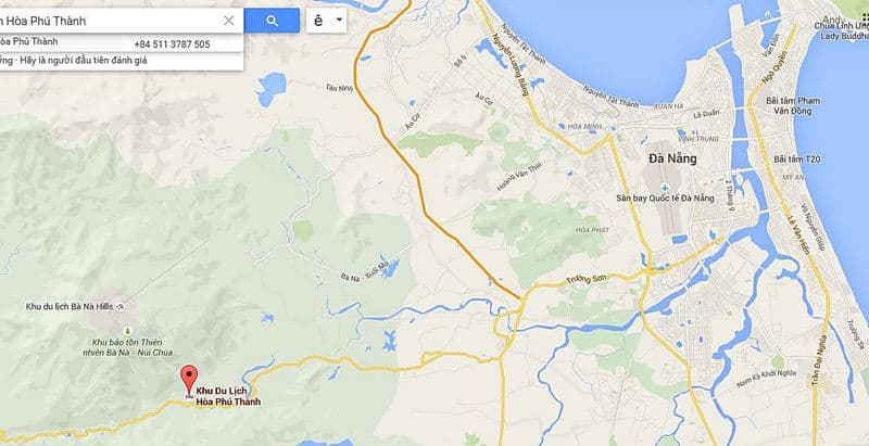 Bản đồ du lịch Hòa Phú Thành