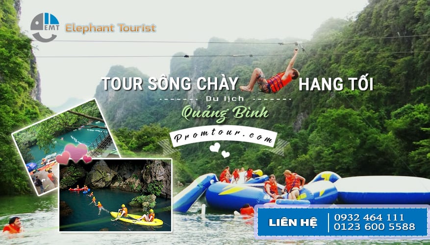 Tour Phong Nha Sông Chày Hang Tối 1 ngày tour du lich phong nha
