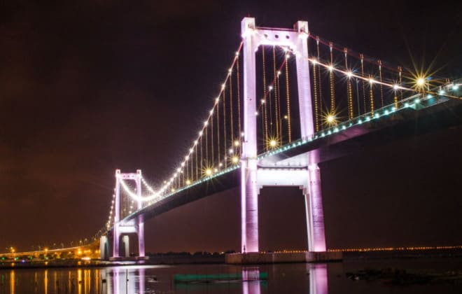 Cầu Thuận Phước Sông Hàn về đêm du lịch Đà Nẵng