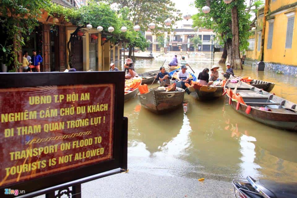 Ngập lụt ở phố cổ Hội An