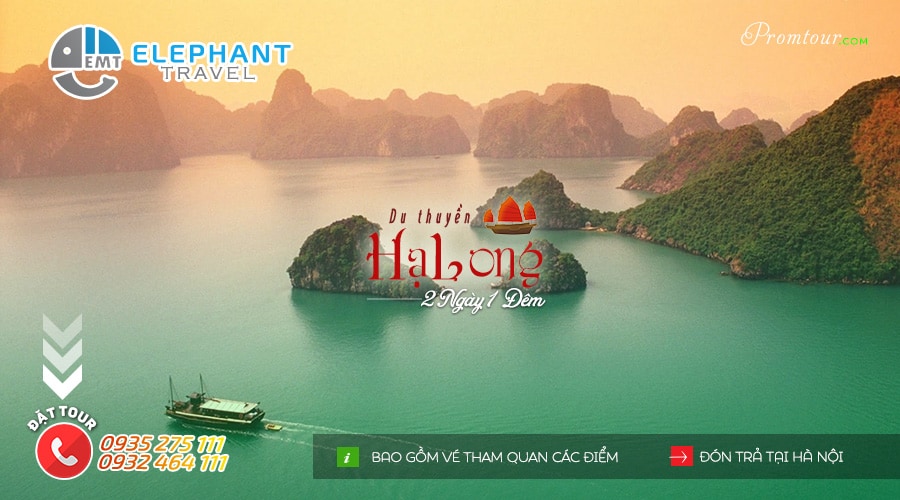 Tour du thuyền Hạ Long 2 ngày 1 đêm đón trả tại Hà Nội du lịch Quảng Ninh