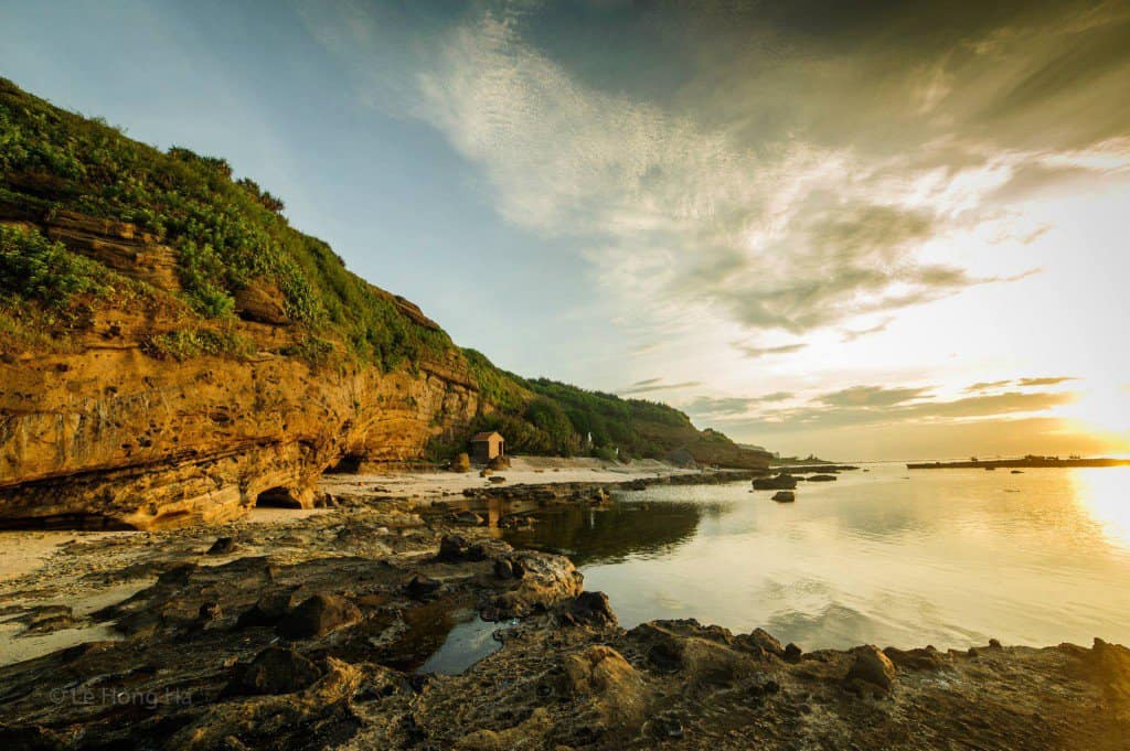 Khung cảnh yên bình ở Lý Sơn