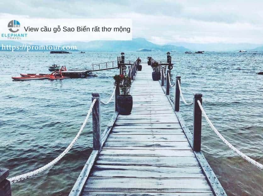 cau go nha trang o khu du lich sao bien