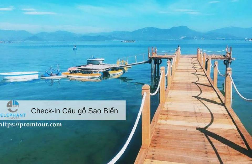 check in cay cau go sao bien nha trang
