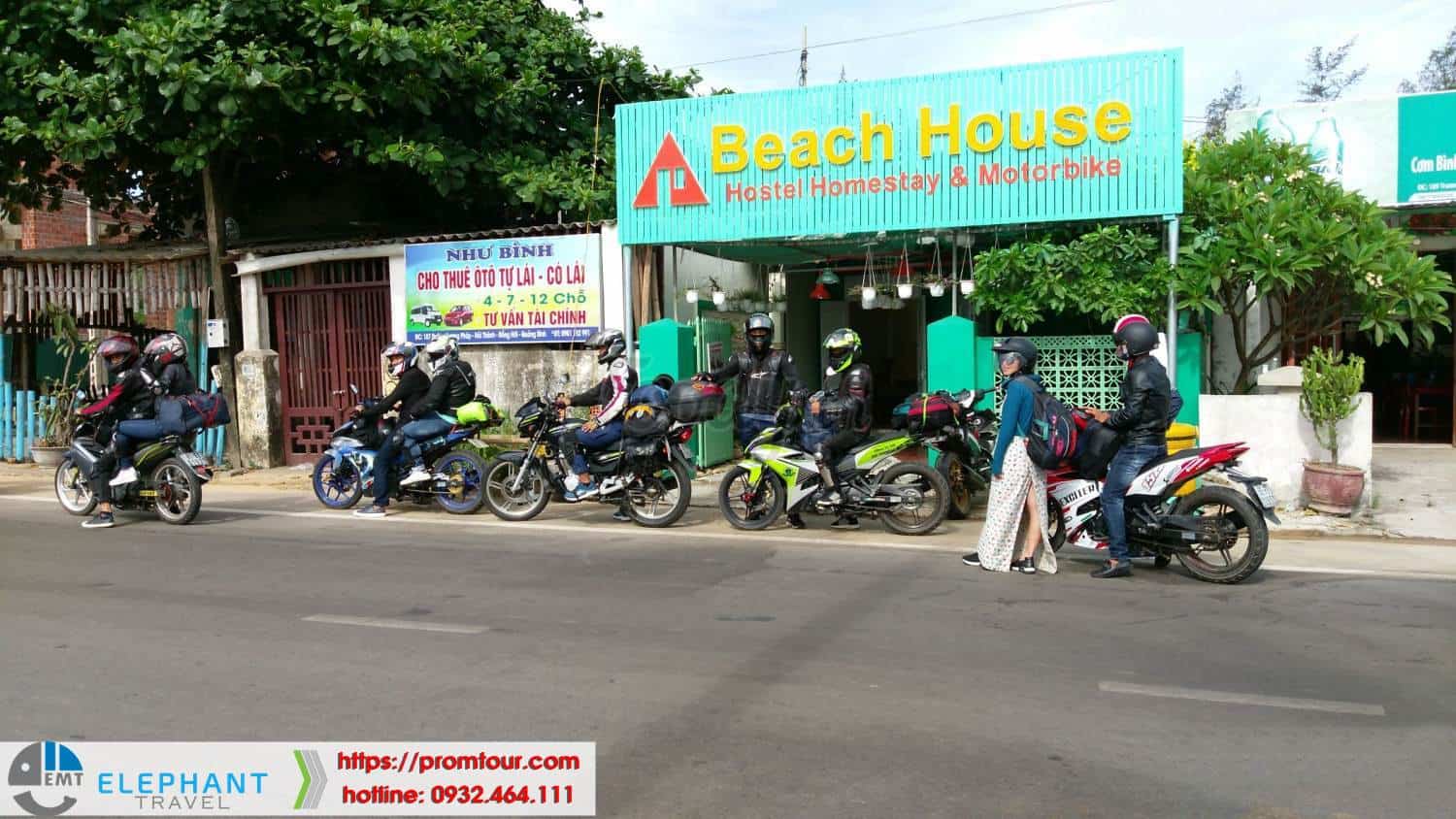 cho thue xe quang binh tai beach house