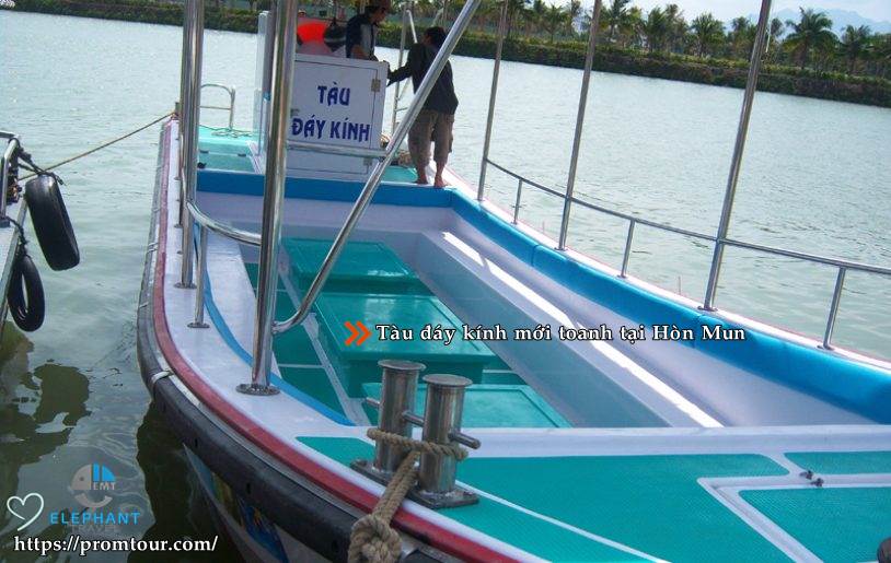 trải nghiệm tàu đáy kính mới toanh tại Hòn Mun