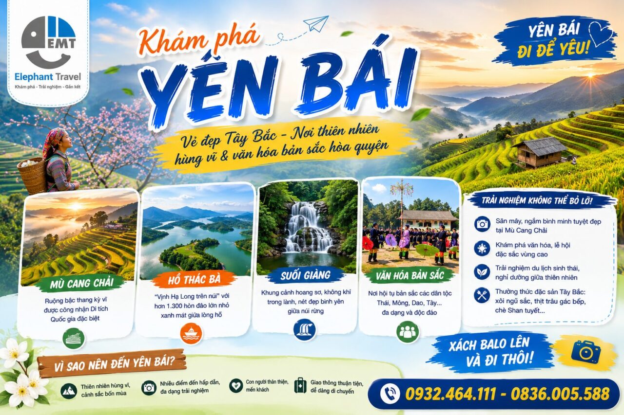Cẩm nang du lịch Yên Bái: Khám phá bản tình ca giữa mây ngàn và ruộng bậc thang kỳ vỹ